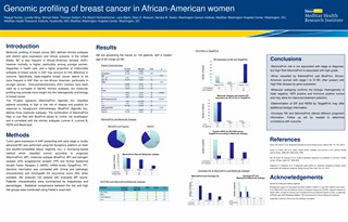 Genomic profiling of breast cancer in African-American women. - ASCO