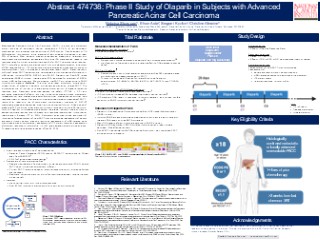 Real-world use of PARP inhibitors in BRCA1/2-mutated pancreatic cancer ...